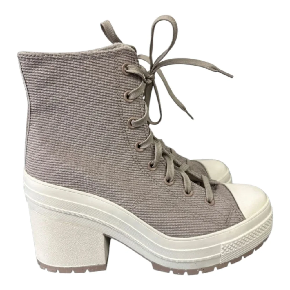 CONVERSE Chuck 70 De Luxe Heel Stone Gray Boots Shoes NEW‎ Men's Size 10.5